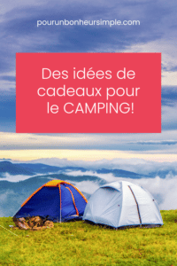 Dans ce billet, je partage de bonne idées de cadeaux à offrir pour le camping. Que ce soit pour faire plaisir aux petits campeurs ou aux grands campeurs, c'est par ici! Un article issu du blog Pour un bonheur simple.