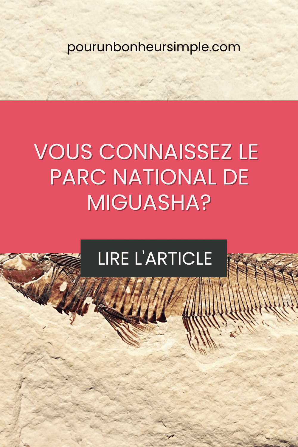 Je vous présente le parc national de Miguasha, un site fossilifère de la Gaspésie, au Québec, qui fait partie de la SEPAQ et de la liste du patrimoine mondial de l'UNESCO, Un article du blog Pour un bonheur simple.