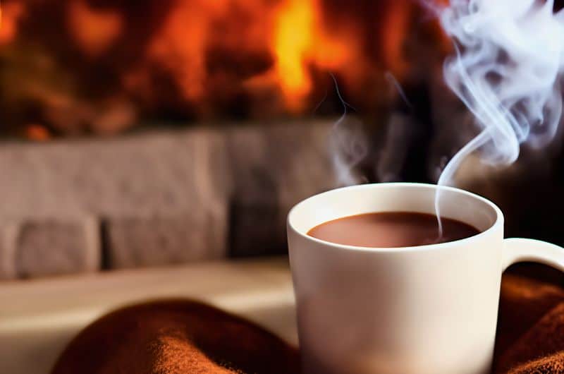 Parmi les cadeaux qui ne coûtent presque rien et font plaisir, il y a cette possibilité d'avoir une discussion profonde autour d'un bon café. Une image au soutien d'un article du blog Pour un bonheur simple.