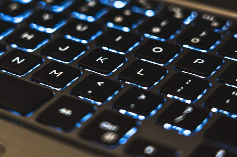 Clavier d'ordinateur. Touches et caractères spéciaux.