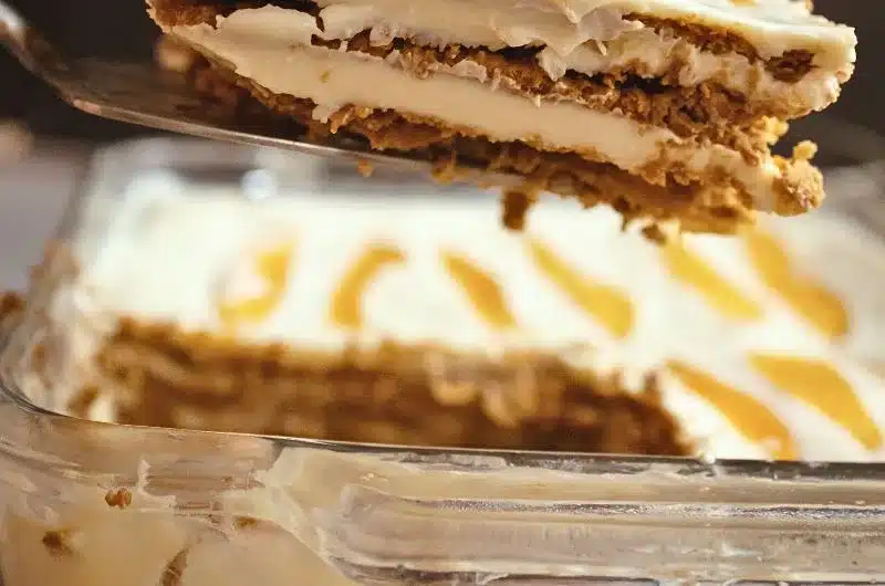 Je vous partage ici ma recette de gateau frigidaire, qu'on nomme aussi millefeuilles maison ou encore trottoirs. Un pur délice! À découvrir sur le blog Pour un bonheur simple.