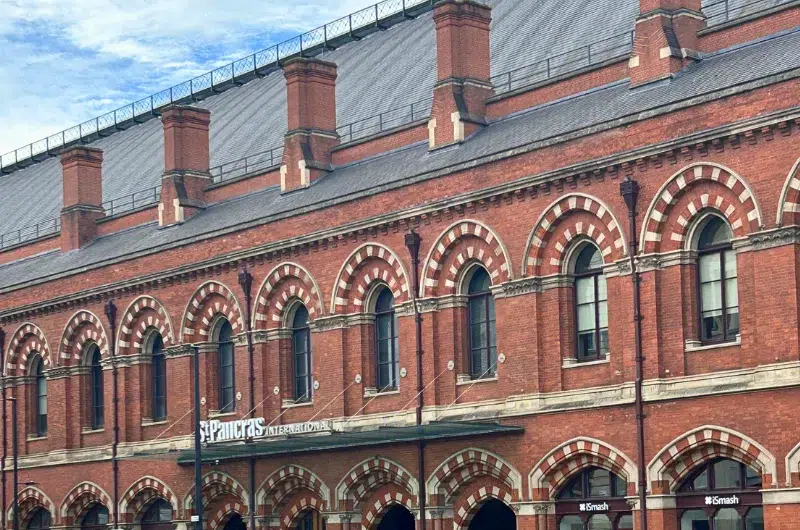  La gare de St. Pancras International de Londres, Royaume-Uni.