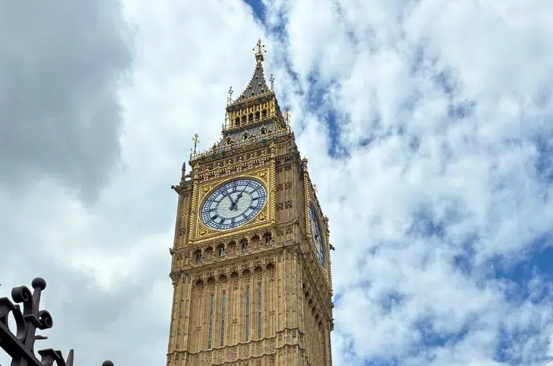 Horloge du Big Ben à Londres, au Royaume-Uni.