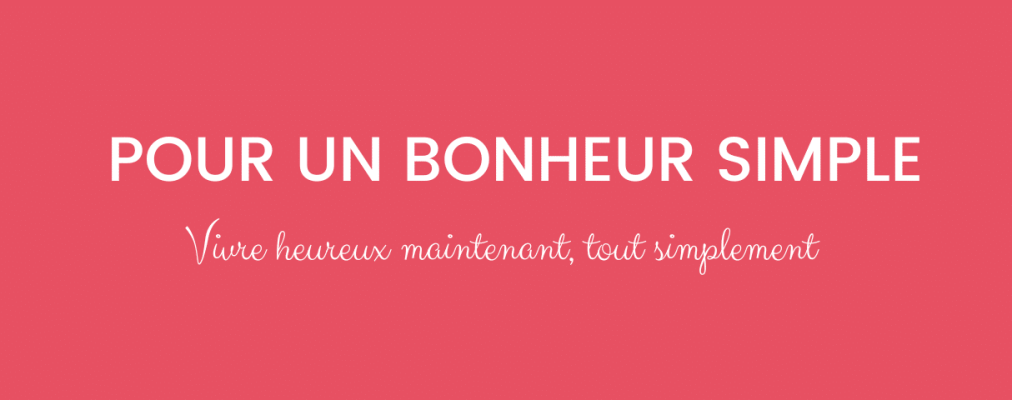 Logo - page d'accueil du blog Pour un bonheur simple.